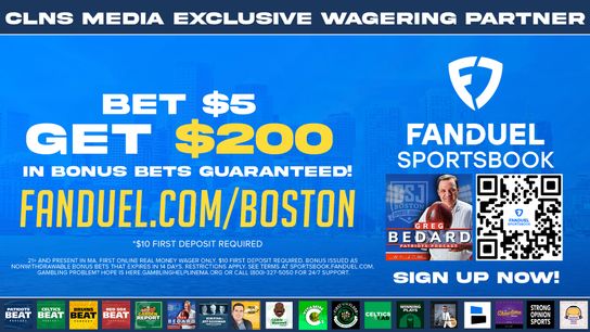 Get $200 in free bets as the Greg Bedard Patriots Podcast is now powered by FanDuel taken at BSJ Headquarters
